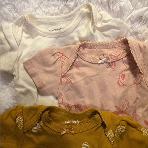 Carter's Short Sleeve Bodysuit Trio